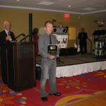 Jack Burton  giving his thanks for the Lifetime Achievement Award