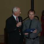Jim Kohl, Chairman presents Jack Burton with the USARSA Lifetime Achievement Award