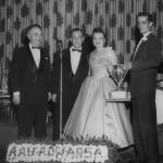 L-R - Bill Schmitz - founder and owner of America On Wheels, George & Gladys Werner, (?)