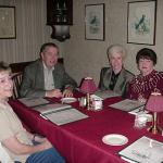 L-R Sonia Pasis, Jack & Nancy Becker, Mary Carlisle