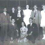 Back row: Ruth Ackerman, Ozzie Nelson, Charlotte Freitag, Charles Freitag, Elizabeth Shankey, Andrew Bekker, Claire Baggaley and ?
Front row: R-L - George Apdale, Bunny DeLucia and ?