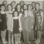 Paramus F & DC -Jan. 1946
Elemantary Dance
1st - Ackerman & Irwin
2nd - Gillen & Halenbeck
3rd - Denny & Dockray
Florence Bonocore, Janes Shaw, Jean Ackerman, Charles Irwin, Patricia Gillen, George Halenbeck, Marilyn Denny, James Dockray, Abram Holdrum, Alma Price, Joyce Bonocore & Fred Backhus