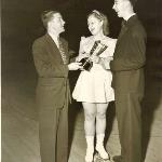 Jean Ackerman & Charles Irwin with Bob Nashick - May 1947 - Open 'B' Waltz at Fordham 